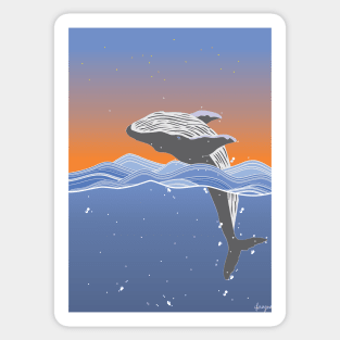 A Whales Sticker